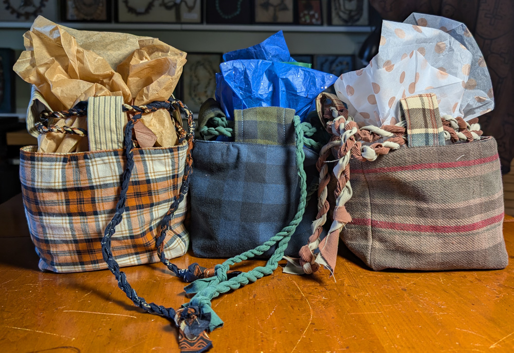 Three rice bags